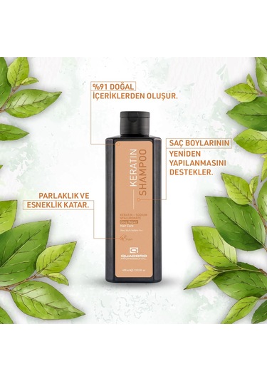 Quaddro Professional Quaddro Keratin Yıpranmış Saçlar Onarıcı Şampuan 400 Ml