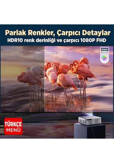 Vankyo Performance V700g Android Google Tv Hdr10+ 4k Destekli Projeksiyon Cihazı