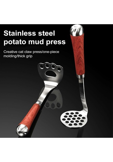 Patates Ezici Paslanmaz Çelik Çamur Presi Avokado Fasulye Sebze Et Kullanımı Kolay Ağır Hizmet Tipi Mutfak Aleti