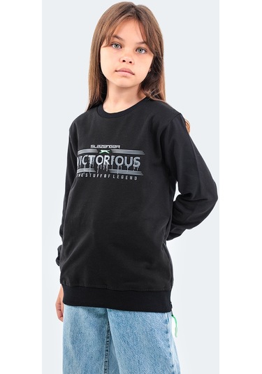 Slazenger DUNA IN Çocuk  Siyah Sweatshirt