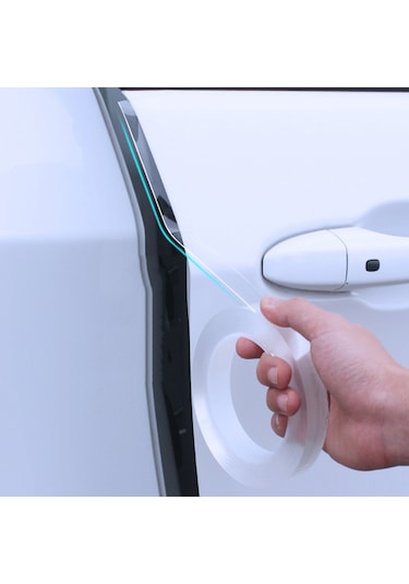 Xindoker Araç Kapı Kenarı Koruması: Şeffaf, Temassız U-kanal Jeli - Çarpma Önleme, Boya Koruması, 3m Uzunluk 2cm Genişlik