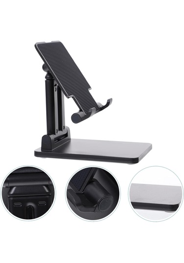 Telefon Ve Tablet Standı Yükseklik Ve Açısı Ayarlanabilir -siyah