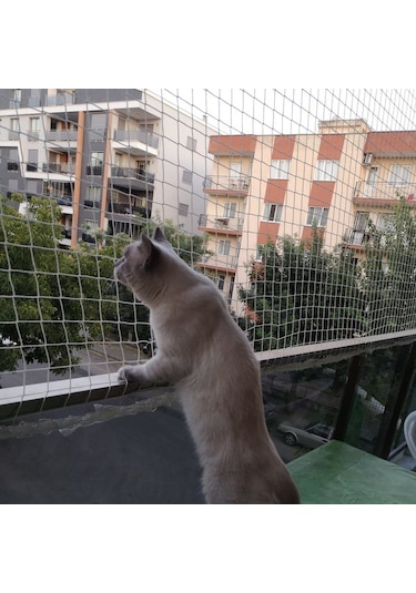 Nzl File Ambalaj Kuş Filesi - Kedi Filesi - Balkon Filesi - Kedi Ağı - 2 Cm Gözenekli - 1.5 Mm