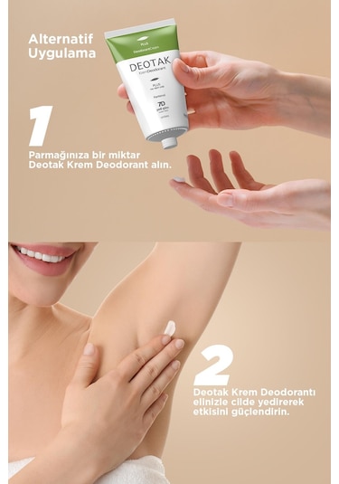 Deotak Plus Ekstra Koruma 7 Güne Kadar Etkili Krem Deodorant 35 ML