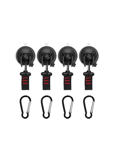 Kosona Araç Kamp Tenteği 4/6/8 Adet Süngerli Bağlayıcı + Dağcı Kanca - Açık Hava Konaklaması, Çadır Sabitleme