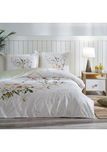 Özdilek Çift Kişilik Ranforce Nevresim Takımı Yeşil Fujer Çok Renkli