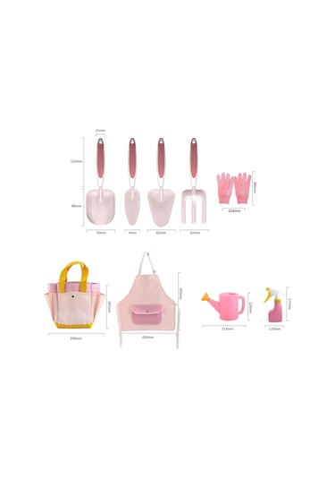 Suntek Magideal Küçük Kız Bahçıvan Alet Seti Tatil Hediyeleri 9-adet