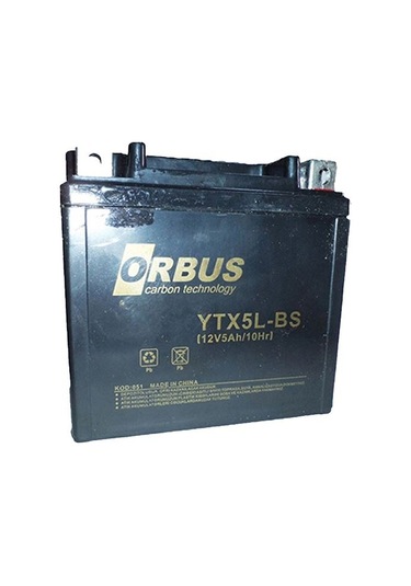 Orbus Ytx5l-bs 12v 5a Motosiklet Aküsü 114 X 70 X 106 Mm 1.8kg
