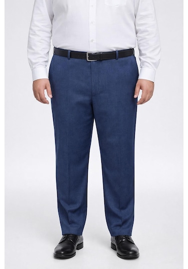Classics Men Caserta Büyük Beden Erkek Kumaş Pantolon - 7560 Mavi