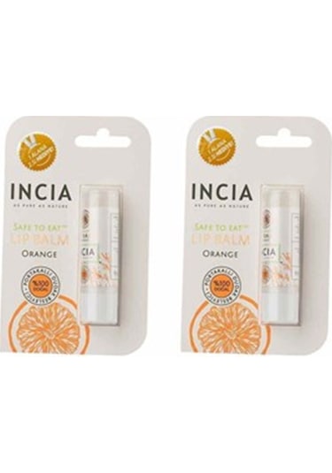 İncia Doğal Portakallı Lip Balm 2 x 6 G