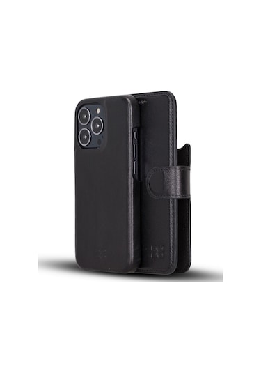 Bouletta Apple Iphone 13 Pro Max Uyumlu Deri Cüzdanlı Kılıf F360