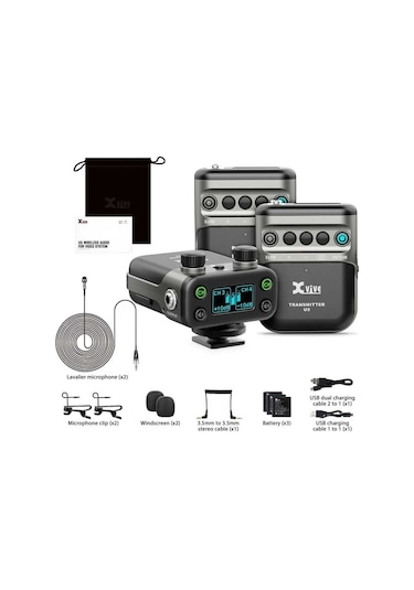 Xvive U5t2 Çift Vericili Dslr Kamera Telsiz Mikrofon Seti