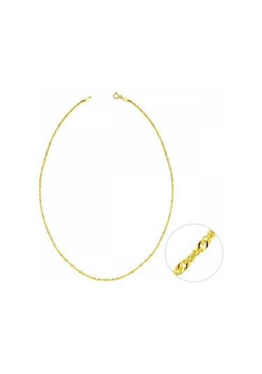 Sembolgold 60 Cm Altın Singapur Zincir 1,40Mm
