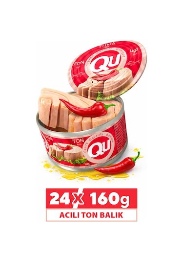 Qu Acılı Ton Balığı 24 x 160 G