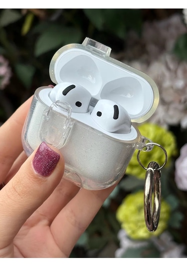 Yummy Case Airpods Uyumlu 4 Kablosuz Kulaklıklar İçin Simli Kılıf 463060500 Beyaz