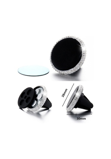 Sones Araba Elmas Manyetik Hava Çıkışı Cep Telefonu Tutucu Siyah