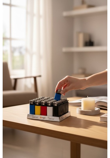 Flint Taşlı Renkli 50 Li Paket Çok Renkli