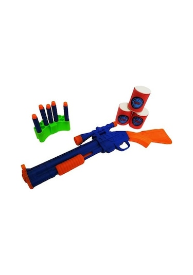 Oyuncak Keskin Nişancı Tüfeği Sünger Mermi Atan Tüfek Silah Seti