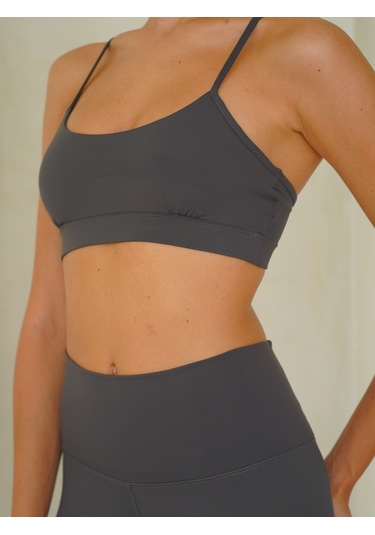 Fold Kaplı Spor Antrasit Crop Antrasit