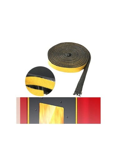 Suntek Odun Sobası Conta Bandı Fırın Pencere Kapısı Için