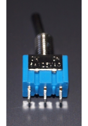 Mini Toggle Switch On-off-on 3 Pin 6a 125vac Mavi Anahtar Mts-103