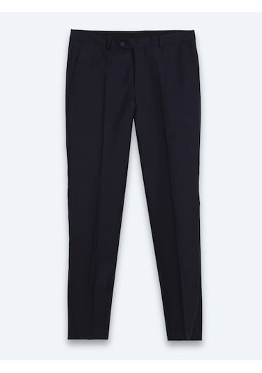 Kip Lacivert Potikare Modern Fit %100 Yün Takım Elbise