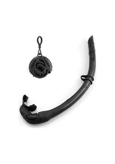 Neevoyu Siyah Silikon Katlanabilir Yetişkinler İçin Islak Solunum Borusu - As-600 Siyah