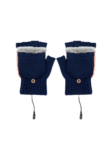 1 Çift Usb Isıtmalı Eldiven, 3 Sıcaklık Ayarlı Isıtmalı Kış Eldivenleri, Bilgisayarda Sıcak Eller İçin Kış Eldivenleri Fmy