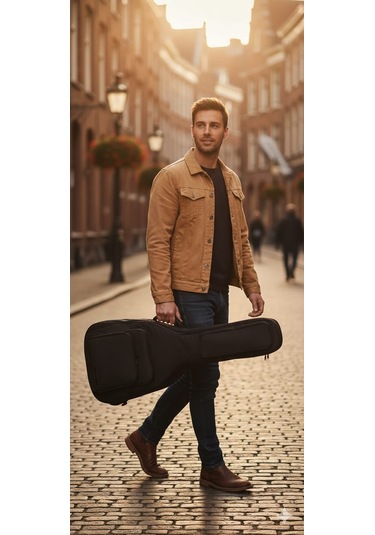 Siyah Profesyonel Gigbag Klasik Gitar Kılıfı-çantası-su Geçirmez