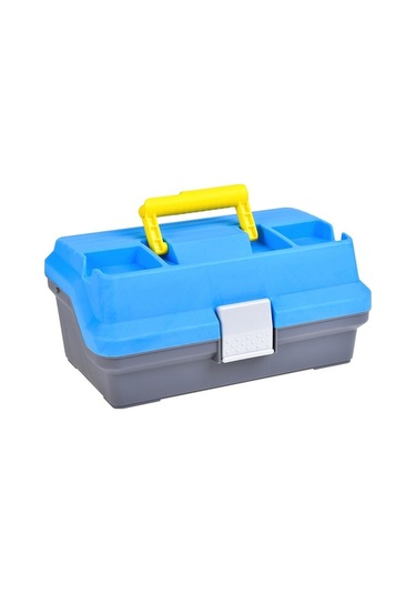 Pazly Geniş Bölmeli Balıkçılık Kutusu - 32x19x14.5cm, Mavi Abs, Büyük Kapasite, Olta Ekipmanları İçin