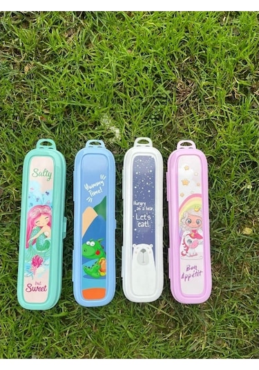 Turkuaz Multi Renkli Kapaklı Kalemlik Kutusu -çanta İçi Saklama - Diş Fırçası - Makyaj Fırçası Kutu