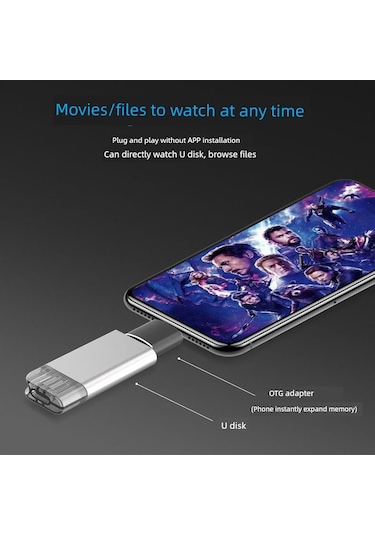 Otg Adaptör - Lightning Usb 3.0 - Siyah Um36299-6 Yurt Dışından