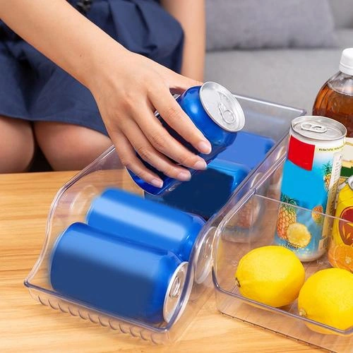 2 Adet Buzdolabı Organizatör Bineler Dispenser Tutucu Buzdolabı Dondurucu Mutfak Dolabı Temizle Plastik Gıda Kiler Kilit Saklama Kutusu Raf Raflar Ve Amp Tutucular 500ml