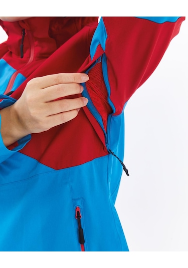 Mapamyumco Windbreaker Kadın Ceket-mavi-kırmızı