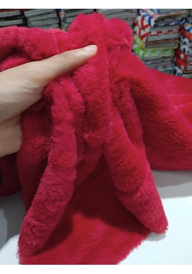 Toskana Peluş Kumaş Kırmızı