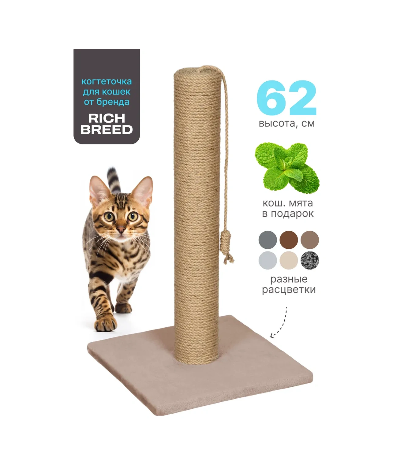 Rıch Breed Kedi İçin Tırmalama Direği Ayaklı Masa 238804784