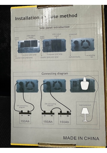 300w -12v İnverter Dönüştürücü