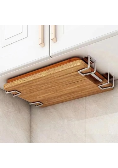 Kangvka Mutfak Çekmecesi Duvarlı Organizatör - 304 Paslanmaz Çelik, 4 Kg Yük Kapasitesi, 2 Adet, Sabit Ve Dayanıklı, Lüx Ayna Gri Gümüş