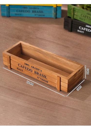 Denezo "ann" Ahşap Saksı, Sukulentler Ve Kaktüsler İçin 376269993