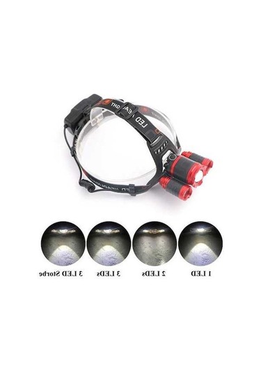 Novahub Süper Parlak 3 T6 Led El Feneri, 2x18650 Pil, Usb/ac Şarj, Kamp/avcılık İçin, Çok Renkli Option E Çok Renkli