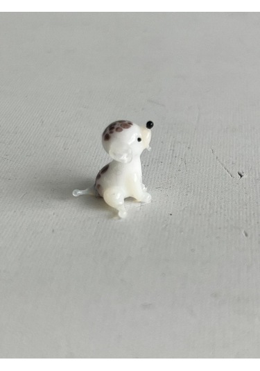 El Yapımı Mini Murano Cam Köpek Biblo A93-02