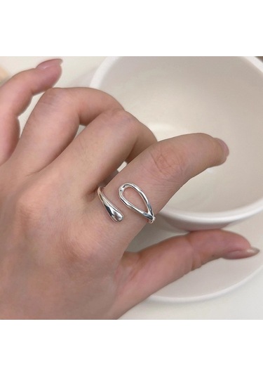 Kadınlar İçin Özel Olarak Tasarlanmış Benzersiz Düz Bantlı Yüzük No.59 Çok Renkli