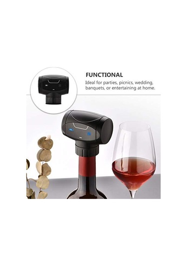 Konesam Elektrikli Şarap Filtresi - Otomatik Vakumlu Şarap Muhafaza Aleti, 7 Gün Taze Tutar, Abs Ve Silikon Malzeme, Sarap Severlere İdeal Hediye