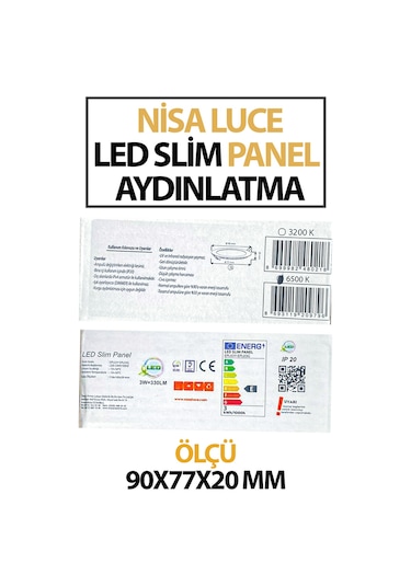 Sıva Altı Led Aydınlatma Paneli 12 Watt Tasarruflu Beyaz Işık