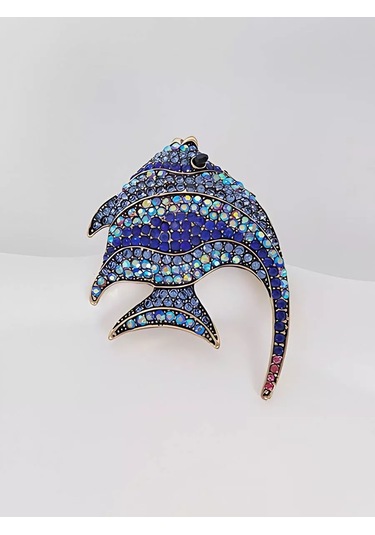 Bijoubijou Bijuteri Broş Balık 245687103 Mavi