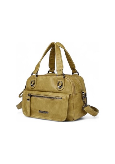 21kbarcelona Fıstık Yeşili Kadın El Çantası Brc-1933 Fıstık Yeşili