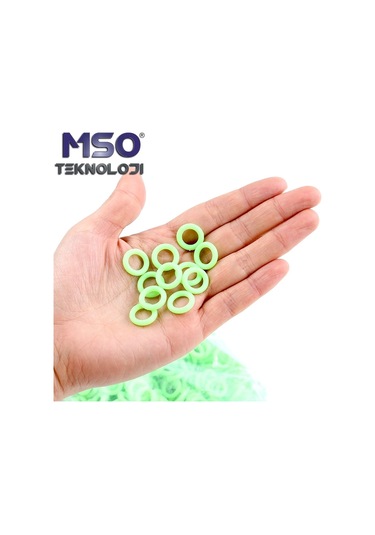 MSO Fosforlu O-Ring Halka Olta Balıkçılık Kamp Kamış Çivi Çadır 10 Adet