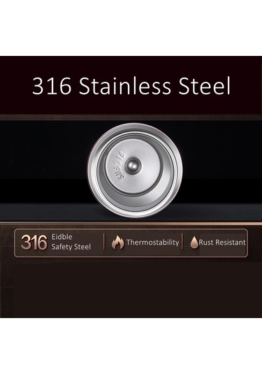 Certificated 316 Stainless Steel 140ml Mini Thermos 99.9% Diğer Siyah