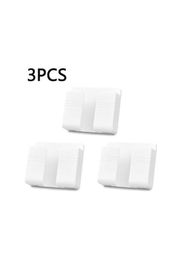 Duvara Yapışan Telefon Kumanda Tutucu Aparat 3 Pcs