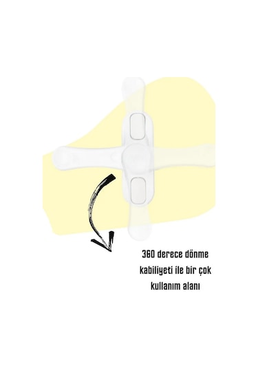 10 Adet Metal Beyaz Pencere Emniyet Kilidi Çocuk Hırssız Kilidi